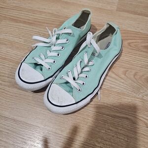 Converse Mint Green Canvas Sneakers